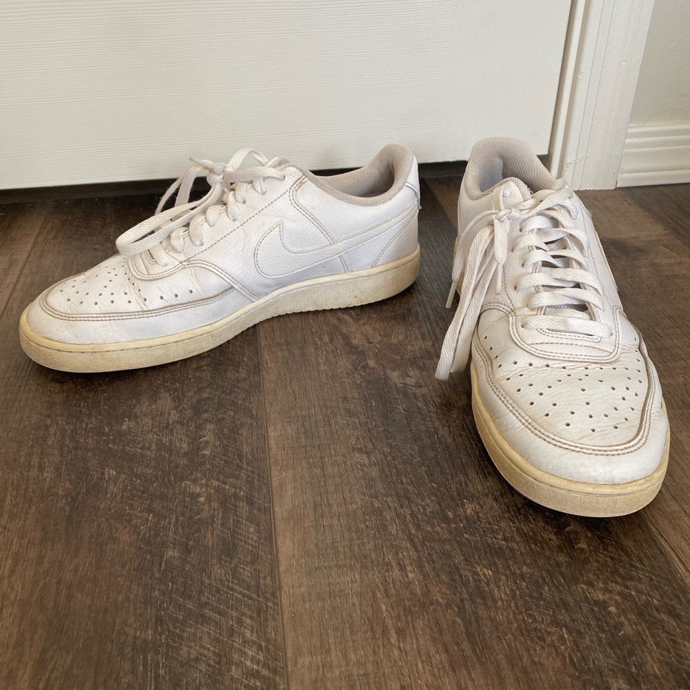 Nike White Court Vision Shoes